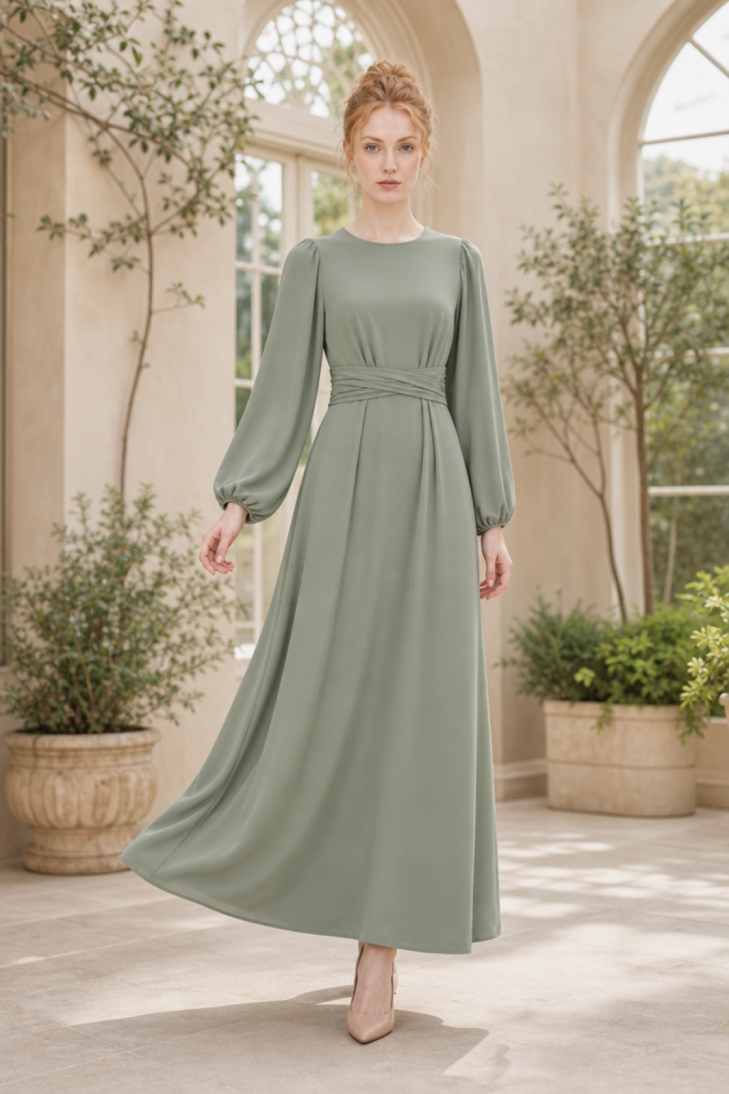 Garden 06 maxi dress full length occasion view