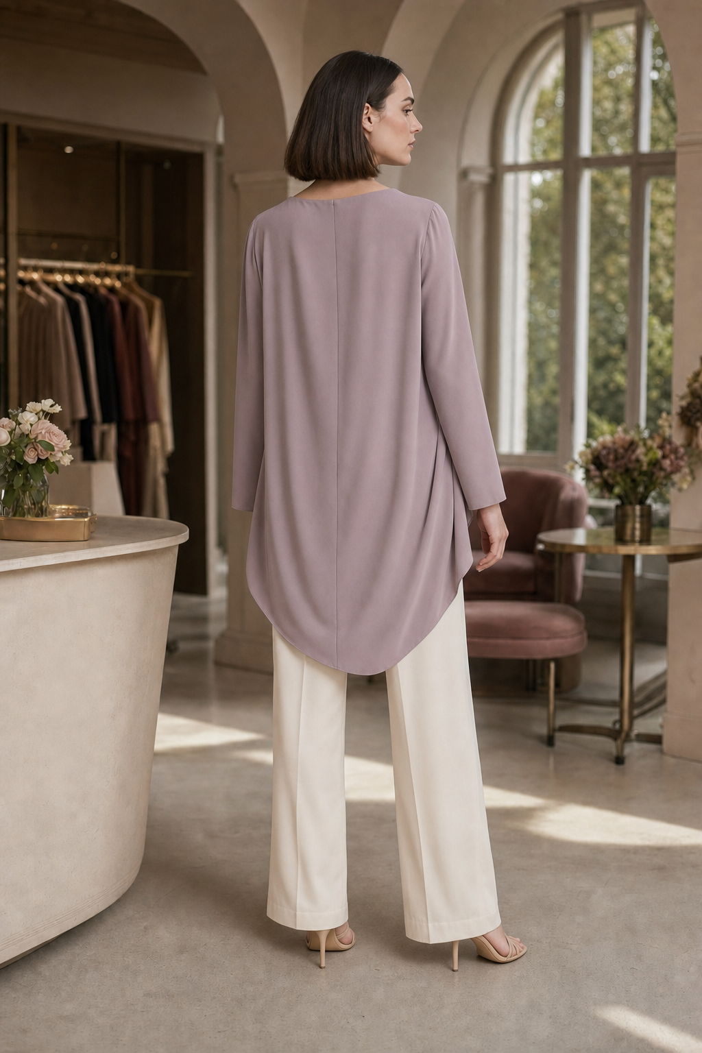 Pearl 28 drape tunic back coverage read