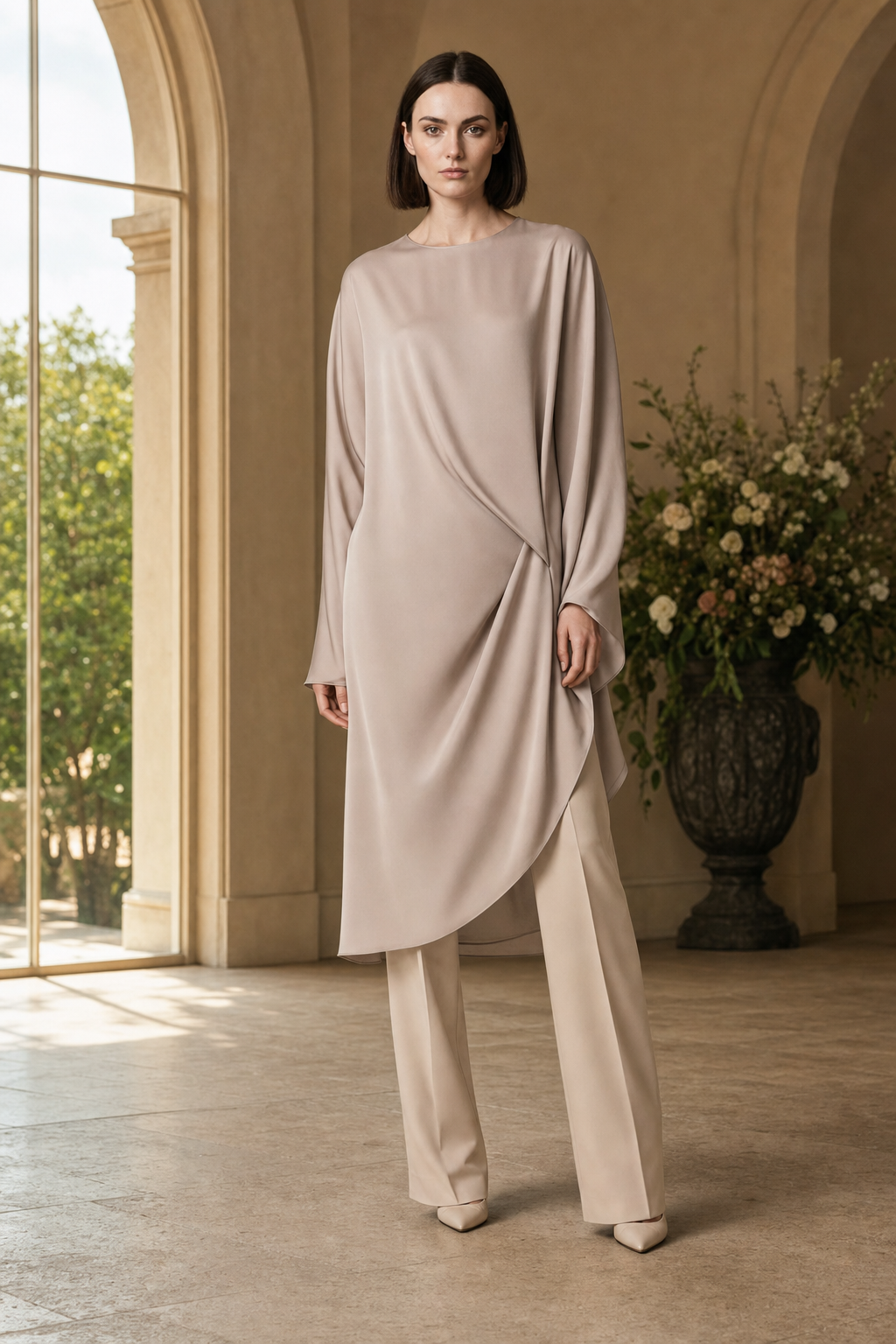 Pearl 68 drape tunic occasion preview portrait