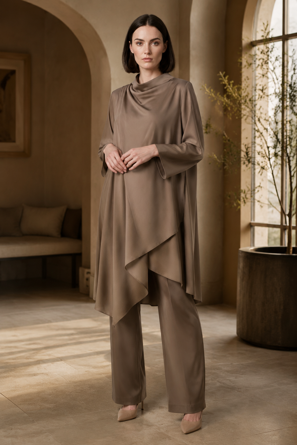 Pearl 78 drape tunic occasion preview portrait