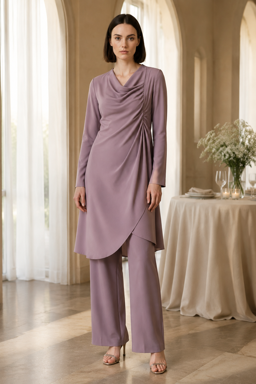 Pearl 88 drape tunic occasion preview portrait