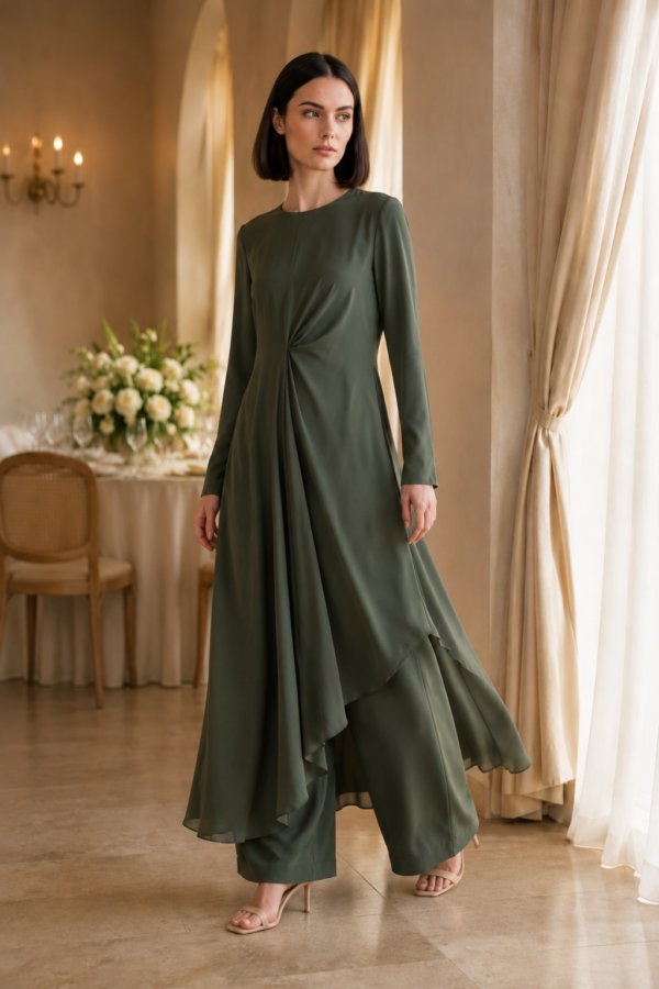 Mira 13 drape tunic alternate angle