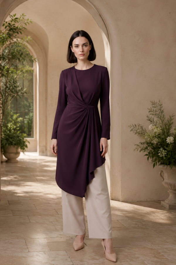 Pearl 18 drape tunic product hero