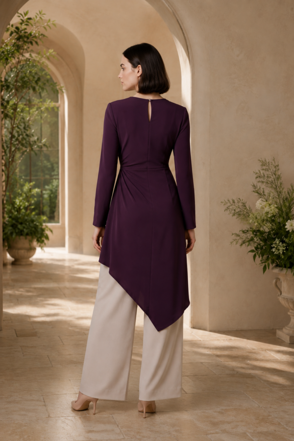 Pearl 18 drape tunic back or construction