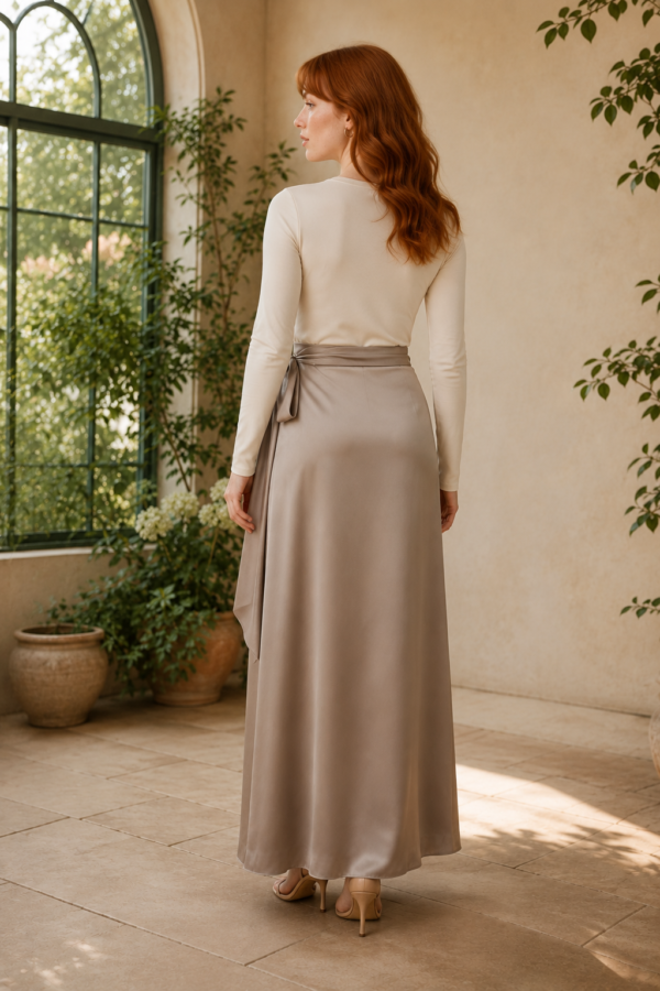 Dawn 19 wrap skirt back or construction