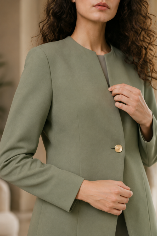 Sage 20 occasion jacket fabric detail