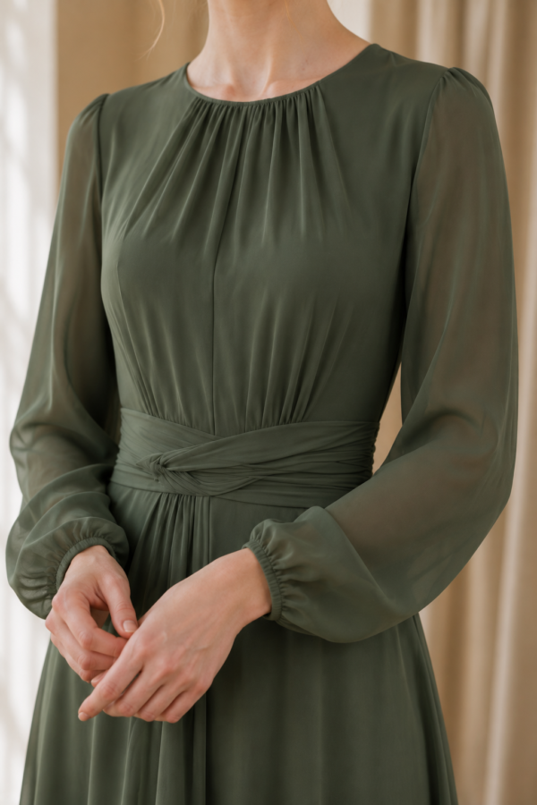 Clive 21 maxi dress fabric detail