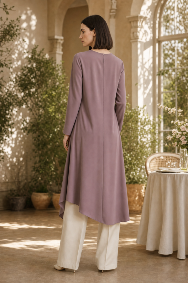 Mira 23 drape tunic back or construction