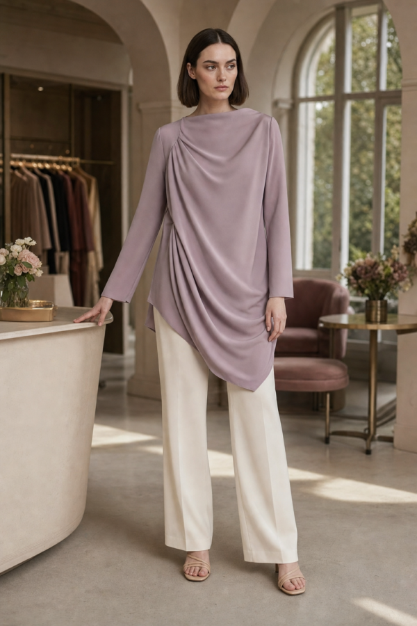 Pearl 28 drape tunic product hero