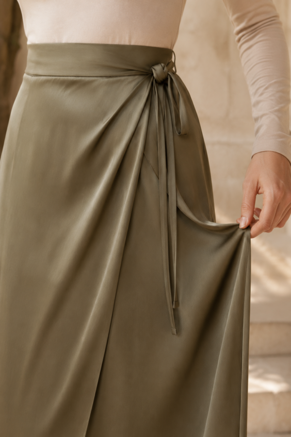 Dawn 29 wrap skirt fabric detail