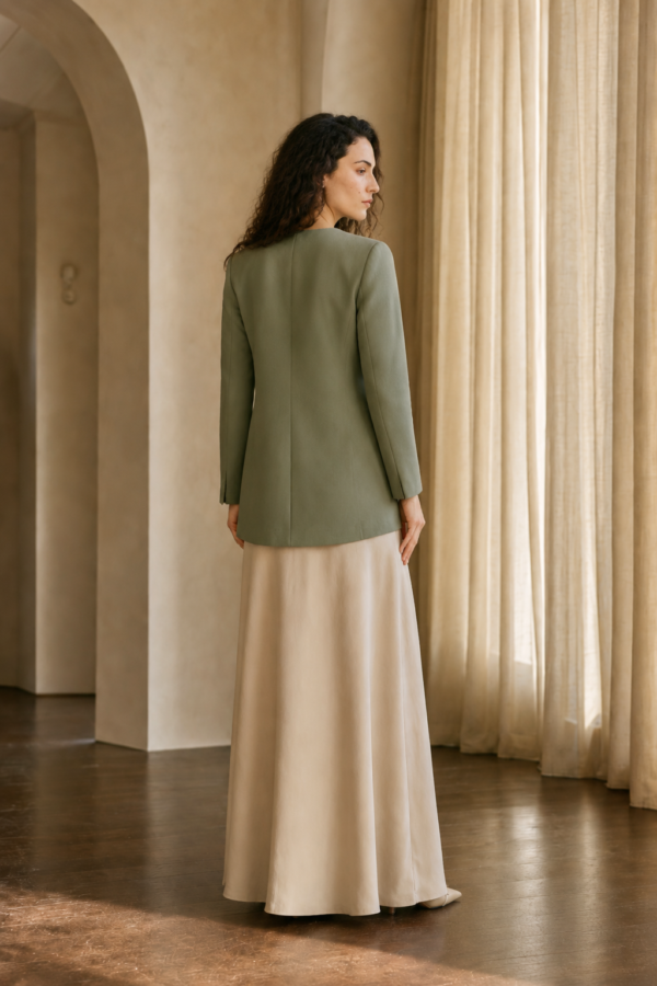 Sage 30 occasion jacket back or construction