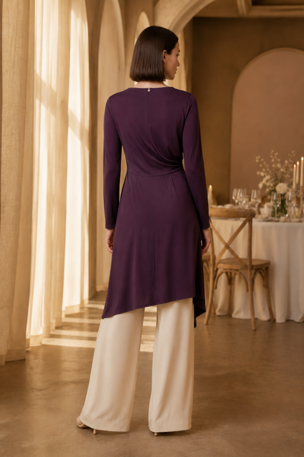 Pearl 38 drape tunic back or construction