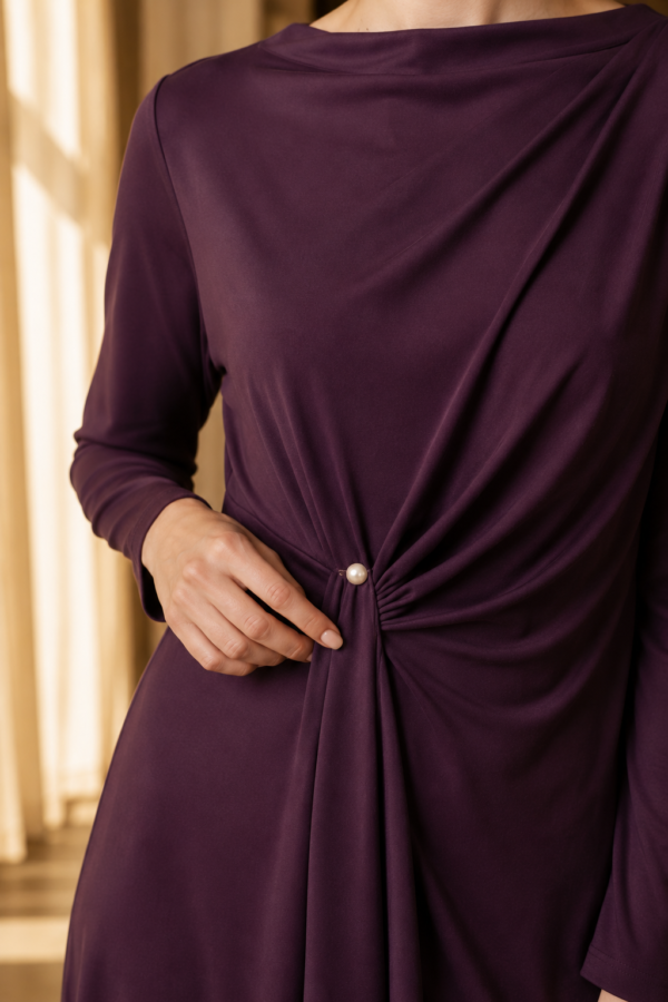 Pearl 38 drape tunic fabric detail