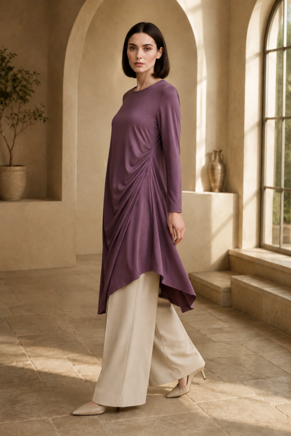 Mira 43 drape tunic alternate angle