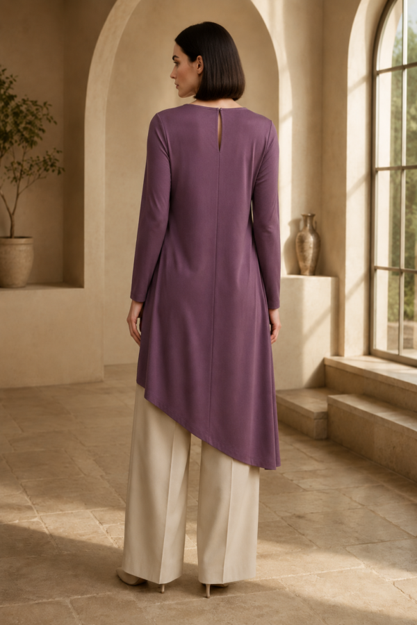 Mira 43 drape tunic back or construction