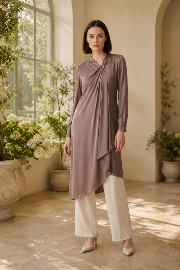 Pearl 48 drape tunic product hero
