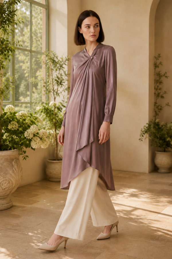 Pearl 48 drape tunic alternate angle