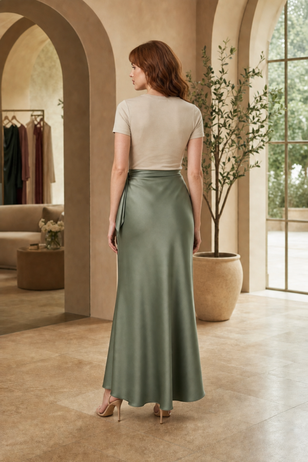 Dawn 49 wrap skirt back or construction