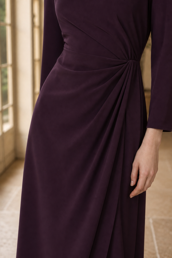 Clive 51 maxi dress fabric detail