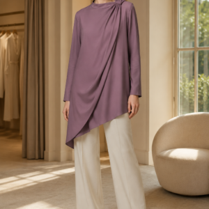 Mira 53 drape tunic product hero