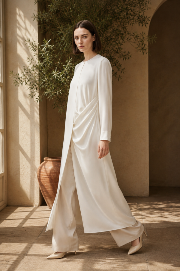 Pearl 58 drape tunic alternate angle
