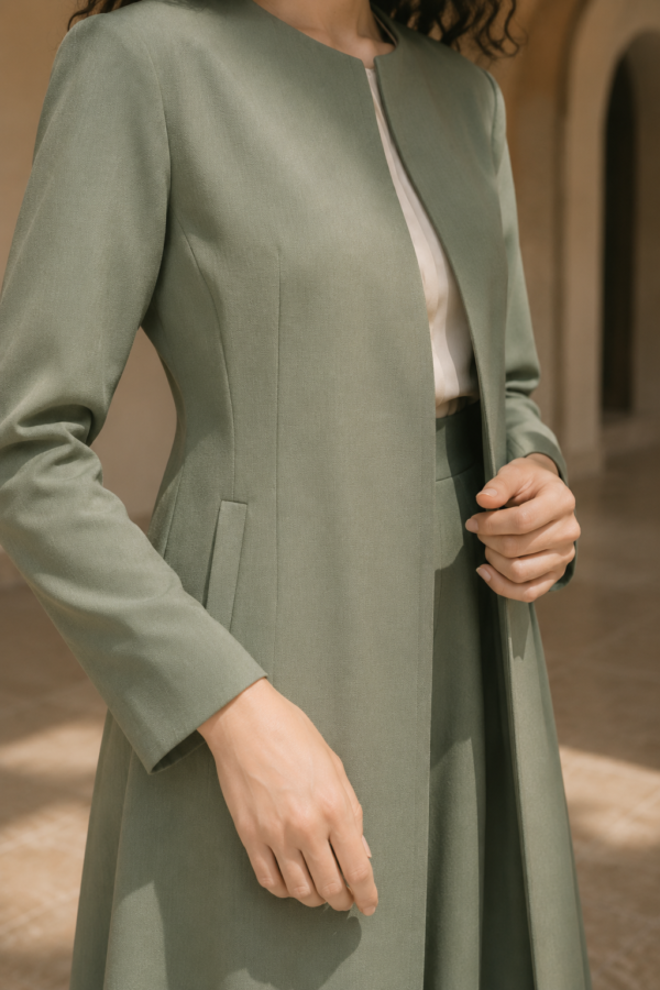 Sage 60 occasion jacket fabric detail