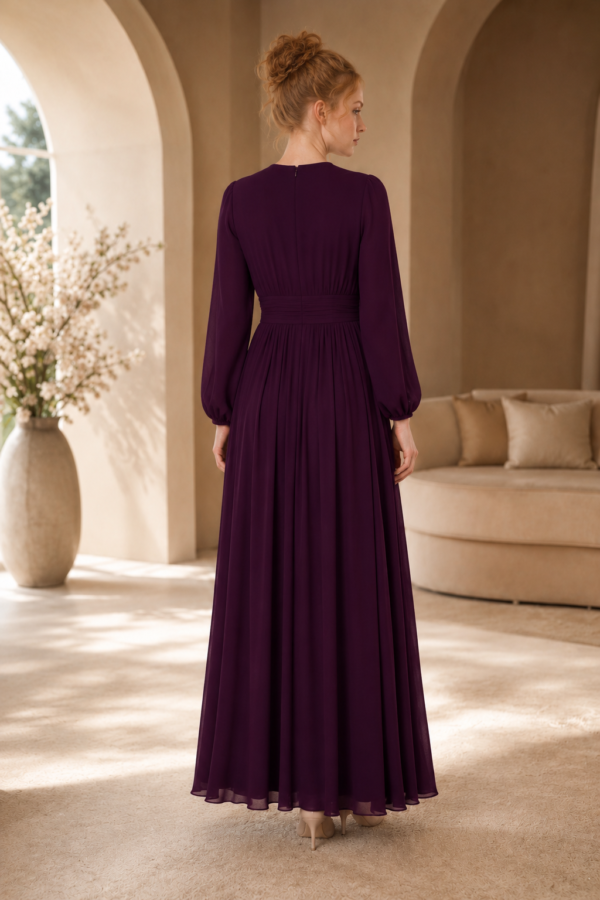 Clive 61 maxi dress back or construction