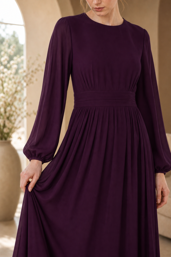 Clive 61 maxi dress fabric detail