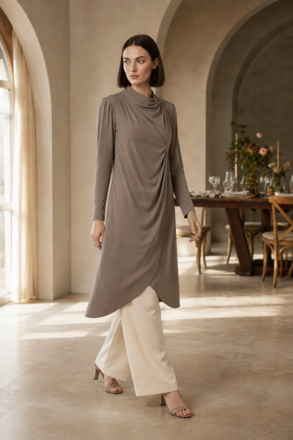 Mira 63 drape tunic alternate angle
