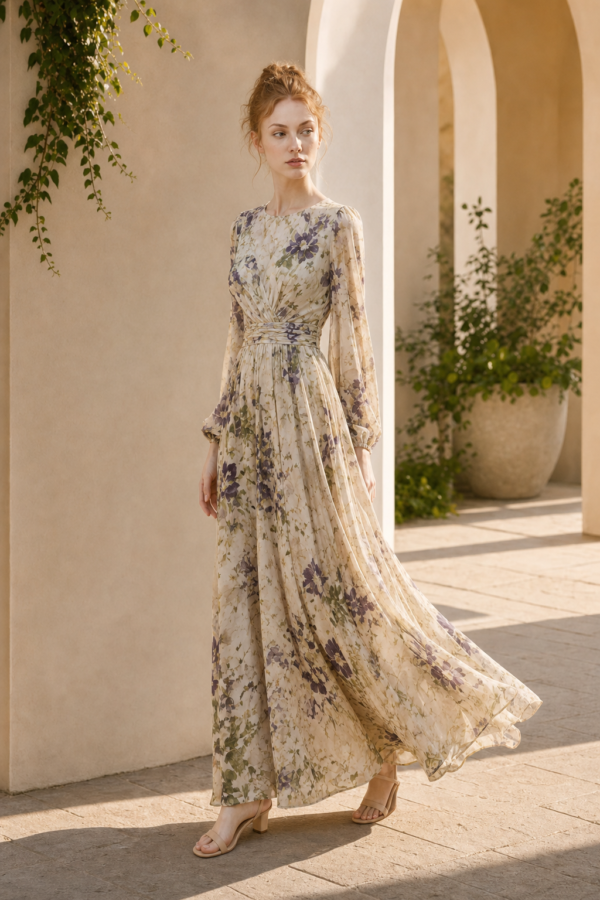 Garden 66 maxi dress alternate angle