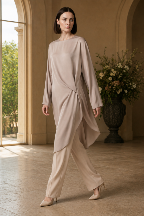 Pearl 68 drape tunic alternate angle