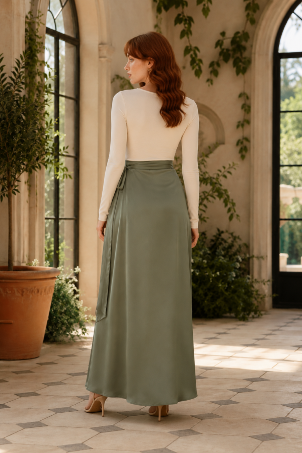 Dawn 69 wrap skirt back or construction