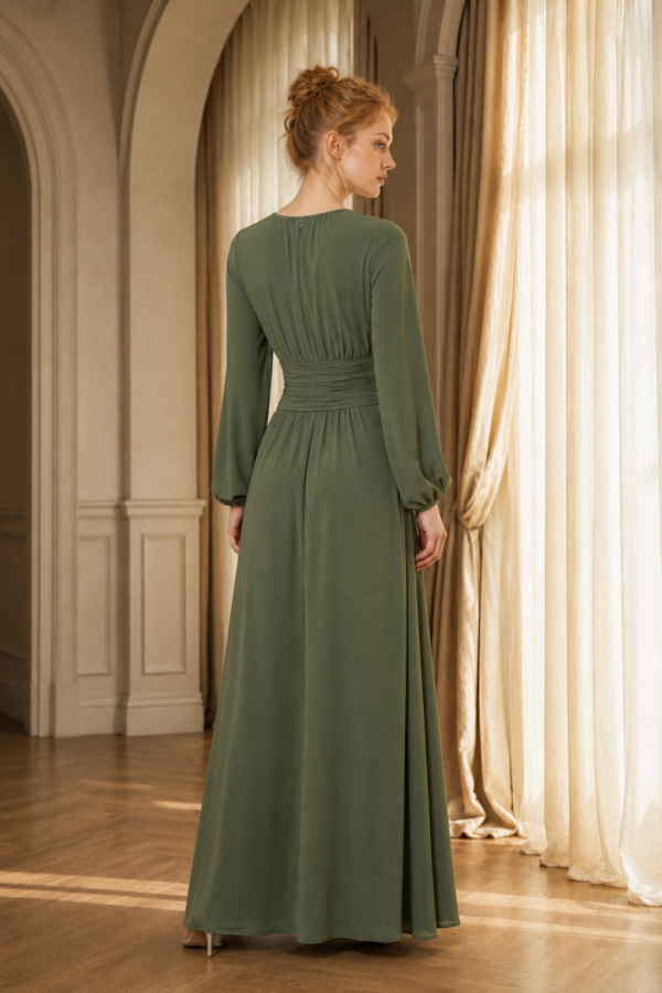 Clive 71 maxi dress back or construction
