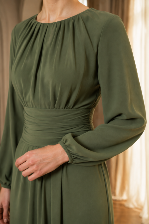 Clive 71 maxi dress fabric detail