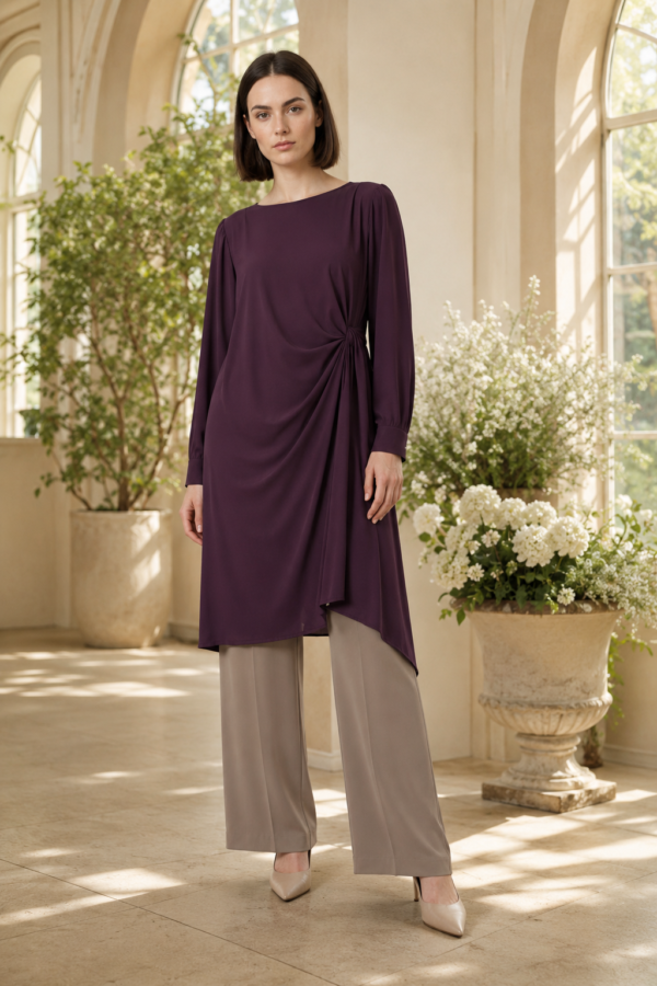 Mira 73 drape tunic product hero