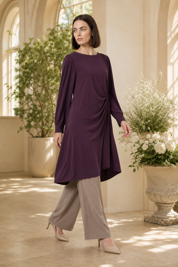 Mira 73 drape tunic alternate angle