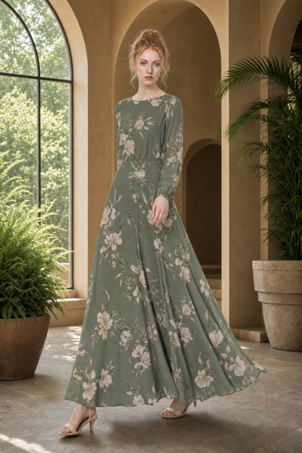 Garden 76 maxi dress alternate angle