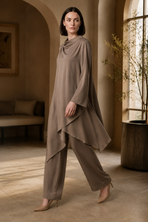 Pearl 78 drape tunic alternate angle