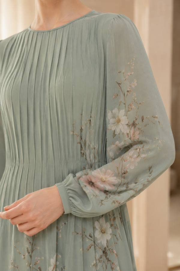 Garden 86 maxi dress fabric detail