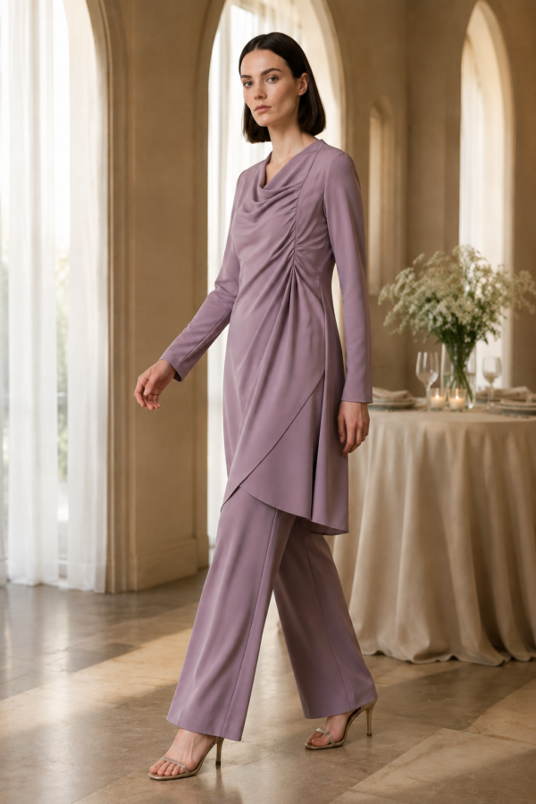 Pearl 88 drape tunic alternate angle