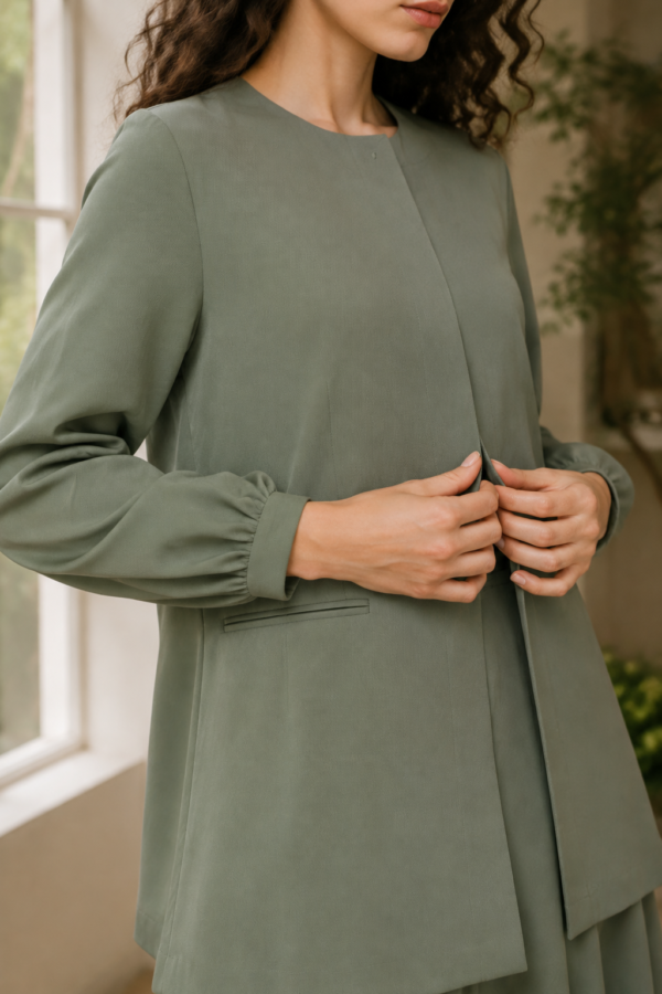 Sage 90 occasion jacket fabric detail